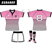 Any Team Any Logo Team Women Pink Rugby Jersey American Football Jersey